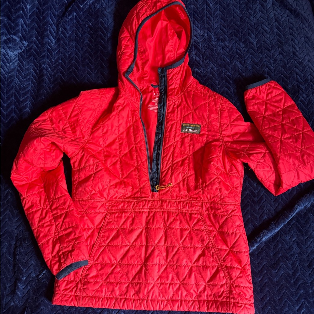 L.L. Bean Women's Red Quilted Puffer Jacket